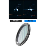 Maxbell Blue Brushed Filter Effect Filter Len Filter for DSLR Cinematice Video 55MM