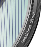 Maxbell Blue Brushed Filter Effect Filter Len Filter for DSLR Cinematice Video 58MM