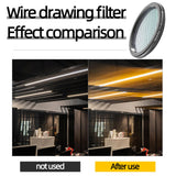 Maxbell Blue Brushed Filter Effects for DSLR Cinematice Video Slr Camera 77MM
