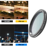 Maxbell Blue Brushed Filter Effects for DSLR Cinematice Video Slr Camera 82MM