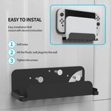 Maxbell Game Console Wall Mounted Holder Bracket Solid Hanger for Organizer Box White