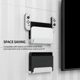Maxbell Game Console Wall Mounted Holder Bracket Solid Hanger for Organizer Box White