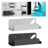 Maxbell Game Console Wall Mounted Holder Bracket Solid Hanger for Organizer Box White