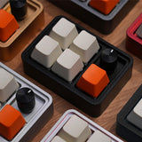Maxbell Wired Five Keys Mechanical Keyboard USB Portable Durable Mini RGB Keypad Gray