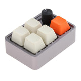 Maxbell Wired Five Keys Mechanical Keyboard USB Portable Durable Mini RGB Keypad Gray