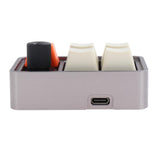 Maxbell Wired Five Keys Mechanical Keyboard USB Portable Durable Mini RGB Keypad Gray