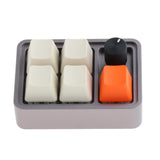 Maxbell Wired Five Keys Mechanical Keyboard USB Portable Durable Mini RGB Keypad Gray