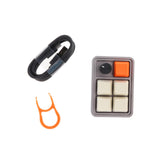 Maxbell Wired Five Keys Mechanical Keyboard USB Portable Durable Mini RGB Keypad Gray