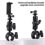 Maxbell Motorcycle Handlebar Camera Mount 1/4 360 Degree Rotary Standard Big Clamp