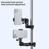 Maxbell Motorcycle Handlebar Camera Mount 1/4 360 Degree Rotary Standard Big Clamp