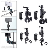 Maxbell Motorcycle Handlebar Camera Mount 1/4 360 Degree Rotary Standard Big Clamp