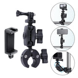 Maxbell Motorcycle Handlebar Camera Mount 1/4 360 Degree Rotary Standard Big Clamp