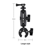 Maxbell Motorcycle Handlebar Camera Mount 1/4 360 Degree Rotary Extended Big Clamp