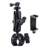Maxbell Motorcycle Handlebar Camera Mount 1/4 360 Degree Rotary Extended Big Clamp