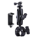 Maxbell Motorcycle Handlebar Camera Mount 1/4 360 Degree Rotary Extended Big Clamp