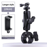 Maxbell Motorcycle Handlebar Camera Mount 1/4 360 Degree Rotary Extended Big Clamp