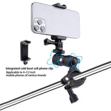 Maxbell Motorcycle Handlebar Camera Mount 1/4 360 Degree Rotary Standard Small Clamp