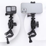 Maxbell Motorcycle Handlebar Camera Mount 1/4 360 Degree Rotary Standard Small Clamp