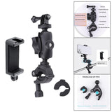 Maxbell Motorcycle Handlebar Camera Mount 1/4 360 Degree Rotary Standard Small Clamp