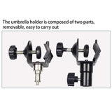 Maxbell Outdoor Camera Tripod Umbrella Holder Photography Accessory for Camera 16cmx8cm