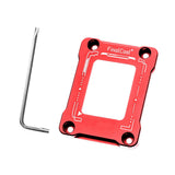 Maxbell CPU Contact Frame Aluminum Alloy Anti Bending for 12TH Gen LGA1700 Red