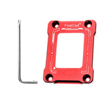 Maxbell CPU Contact Frame Aluminum Alloy Anti Bending for 12TH Gen LGA1700 Red