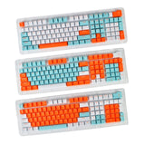 Maxbell PBT 113Pcs Keycaps Set for Mechanical Gaming Keyboard 61 87 104 108 Keys A