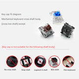 Maxbell PBT 113Pcs Keycaps Set for Mechanical Gaming Keyboard 61 87 104 108 Keys A