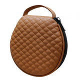 Maxbell Portable CD Wallet Case Organizer PU 20 Capacity Prevent Scratch Brown