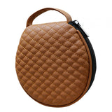 Maxbell Portable CD Wallet Case Organizer PU 20 Capacity Prevent Scratch Brown