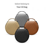 Maxbell Portable CD Wallet Case Organizer PU 20 Capacity Prevent Scratch Grey