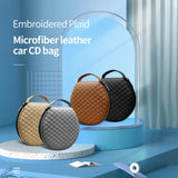 Maxbell Portable CD Wallet Case Organizer PU 20 Capacity Prevent Scratch Grey