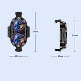 Maxbell Phone Cooler RGB Lights Rechargeable Quiet Heatsink for Gaming Videos Black