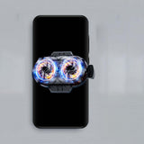Maxbell Phone Cooler RGB Lights Rechargeable Quiet Heatsink for Gaming Videos Black