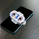 Maxbell Phone Cooler RGB Lights Rechargeable Quiet Heatsink for Gaming Videos White