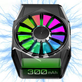 Maxbell Portable Magnetic Mobile Phone Cooler Mini Cordless for Playing Games Lives Silver