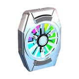 Maxbell Portable Magnetic Mobile Phone Cooler Mini Cordless for Playing Games Lives Silver