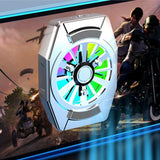 Maxbell Portable Magnetic Mobile Phone Cooler Mini Cordless for Playing Games Lives Silver