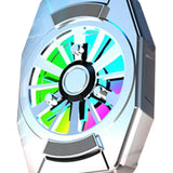 Maxbell Portable Magnetic Mobile Phone Cooler Mini Cordless for Playing Games Lives Silver