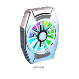 Maxbell Portable Magnetic Mobile Phone Cooler Mini Cordless for Playing Games Lives Silver