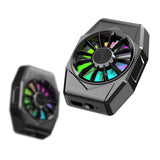 Maxbell Portable Magnetic Mobile Phone Cooler Mini Cordless for Playing Games Lives Silver