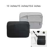 Maxbell Laptop Sleeve Bag Anti Seismic Multi Functional 6 Mesh Bags for Men Notebook grey355mmX250mmX20mm