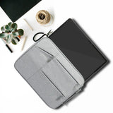 Maxbell Laptop Sleeve Bag Anti Seismic Multi Functional 6 Mesh Bags for Men Notebook grey355mmX250mmX20mm