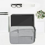 Maxbell Laptop Sleeve Bag Anti Seismic Multi Functional 6 Mesh Bags for Men Notebook grey400mmX295mmX20mm