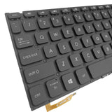 Maxbell US Layout Keyboard with Backlit for VivoBook Y5000F Y5200FB Black