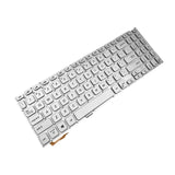 Maxbell US Layout Keyboard with Backlit for VivoBook Y5000F Y5200FB Silver