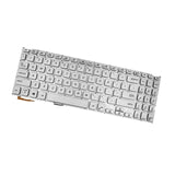 Maxbell US Layout Keyboard with Backlit for VivoBook Y5000F Y5200FB Silver