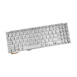 Maxbell US Layout Keyboard with Backlit for VivoBook Y5000F Y5200FB Silver