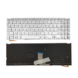 Maxbell US Layout Keyboard with Backlit for VivoBook Y5000F Y5200FB Silver