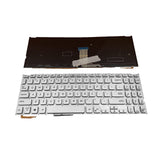 Maxbell US Layout Keyboard with Backlit for VivoBook Y5000F Y5200FB Silver